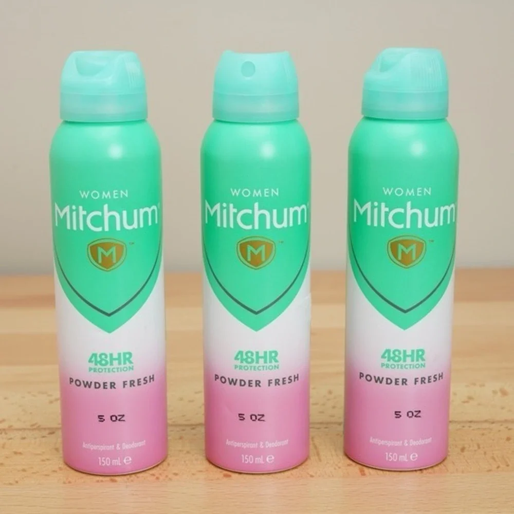 Mitchum Deodorant Women Spray Powder Fresh Antiperspirant 150ml 3 Pack Free Ship